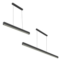 Navaro II LED Pendant Light 1200mm/2400mm in Black