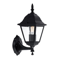 Newark 4 Panel Coach Wall Light in Aluminium Black Havit Lighting - HV3551W-BLK