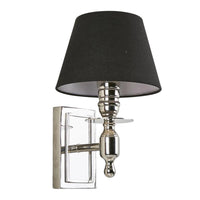 Newton Indoor Wall Light in Shiny Nickel
