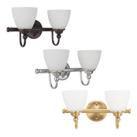 Nova Indoor Wall Light 2Lt in Bronze, Chrome or Satin Brass