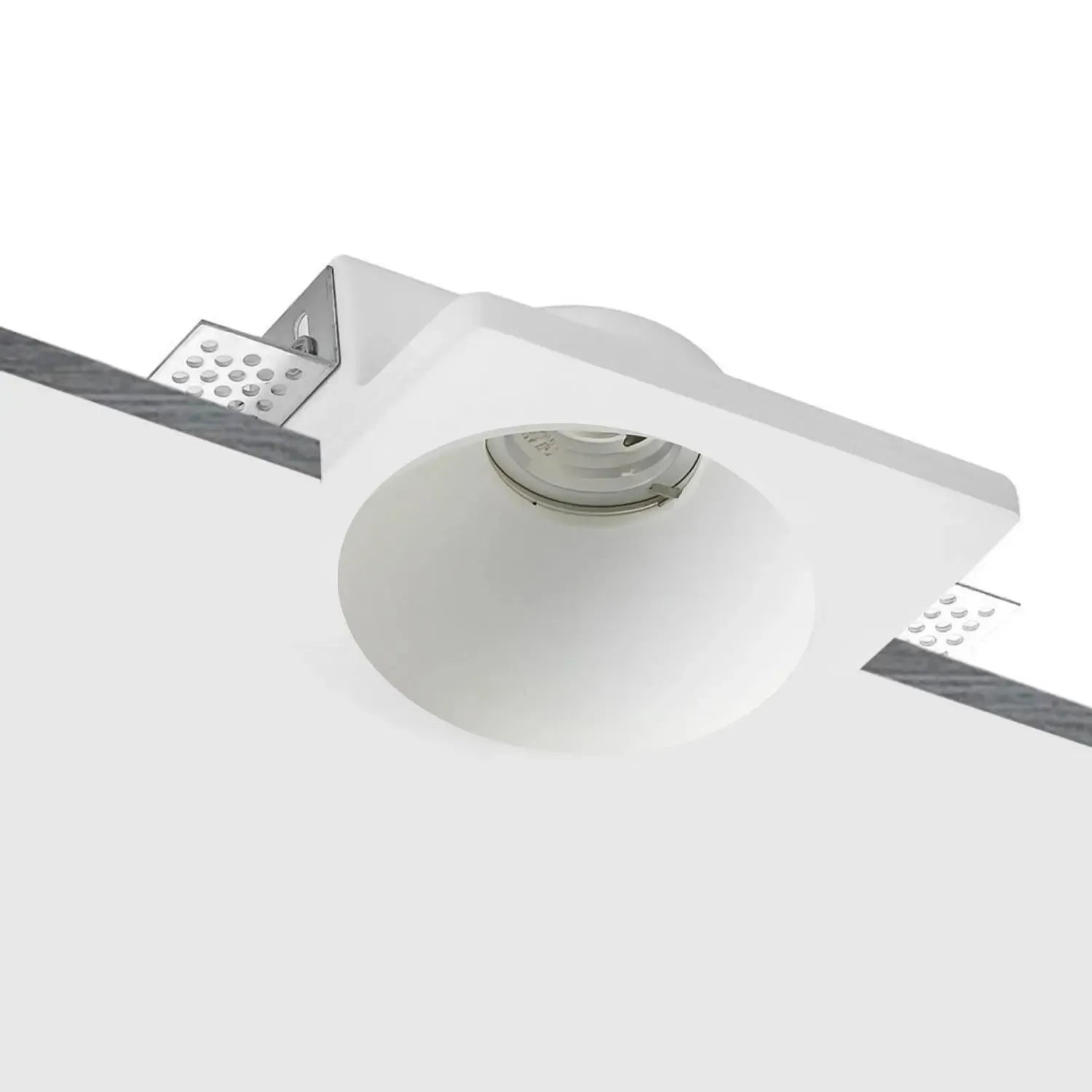 Nura Complete Trimless Plaster Downlight in Matt White-NUR.001.MW-The Lighting Outlet-product-view