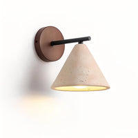 Oasis Cone Indoor Wall Light in Natural Stone