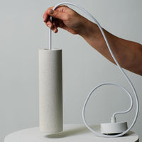 Onyx Concrete Pendant Light in White