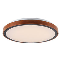 Orlin LED Oyster Light CCT 12w, 24w, 36w in Black/Walnut