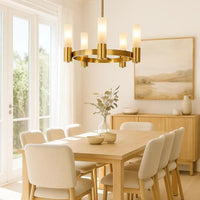 Oscar Pendant Light 5Lt in Antique Brass