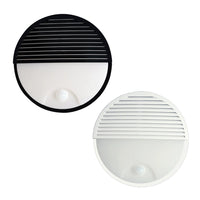 Ovate LED Bulkhead CCT Round Grill in Black or White with Sensor