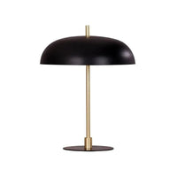 Paraguas Table Lamp Black Dome / Brass Rod PARAGUAS-T1 CLA Lighting