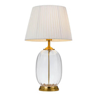 Perla Table Lamp Ivory/Clear PERLA TL-IVCL Telbix Lighting