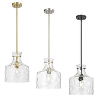 Perron Pendant Light in Antique Gold, Nickel, Black