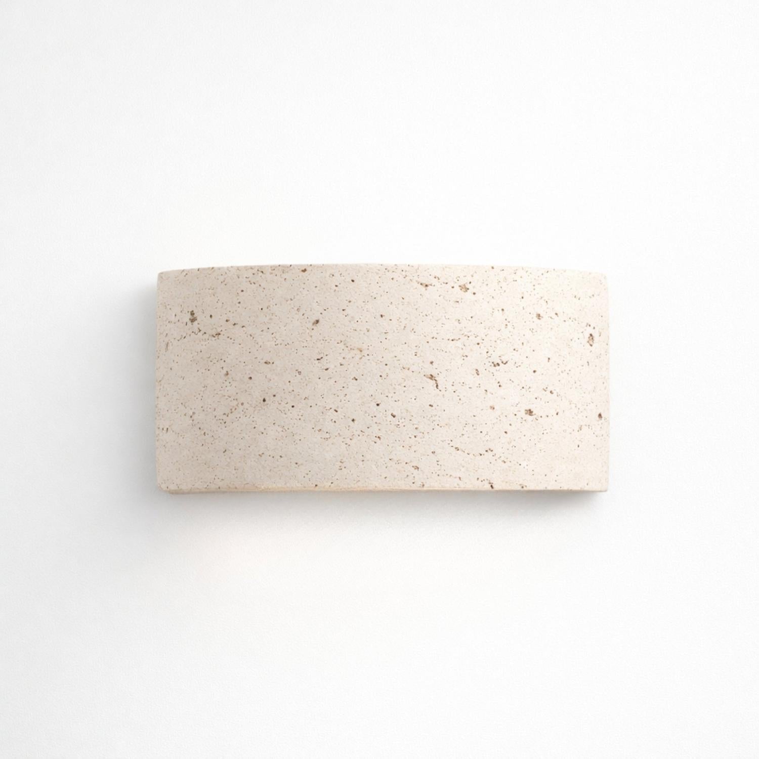 Pulse Travertine Stone Indoor LED 6w Up/Down Wall Light