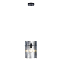 Quilo Pendant Light 200mm in Black and Smoke