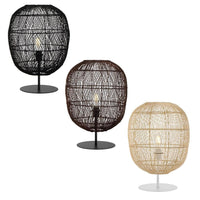 Rana Table Lamp Black, Brown, Natural RANA TL40 Telbix Lighting