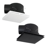 Samba Square Exhaust Fan in White or Black