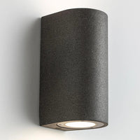Shore Cement Outdoor Up/Down Wall Light in Black