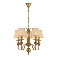 Siedel Pendant Light 5Lt with Shade in Copper