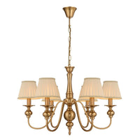 Siedel Pendant Light 6Lt with Shade in Copper