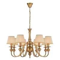 Siedel Pendant Light 8Lt with Shade in Copper