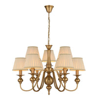 Siedel Pendant Light 9Lt with Shade in Copper