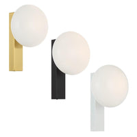 Skyla Indoor Touch Wall Light in Antique Gold, Black or White