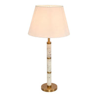 St Germain Table Lamp Base Only White ELSA1429 Emac & Lawton Lighting