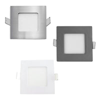 Stow Square LED Step Light CCT 3w in Silver, Titan, White