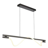 Taft LED Pendant Light 1200mm in Gun Metal