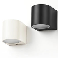 Taro Fixed Down Outdoor Wall Light GU10 in Black or White