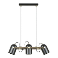 Tazza Pendant Light 3Lt in Matt Black TAZZA1