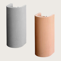 Terra Curved Indoor Up/Down Wall Light in Concrete Grey or Concrete Terracotta