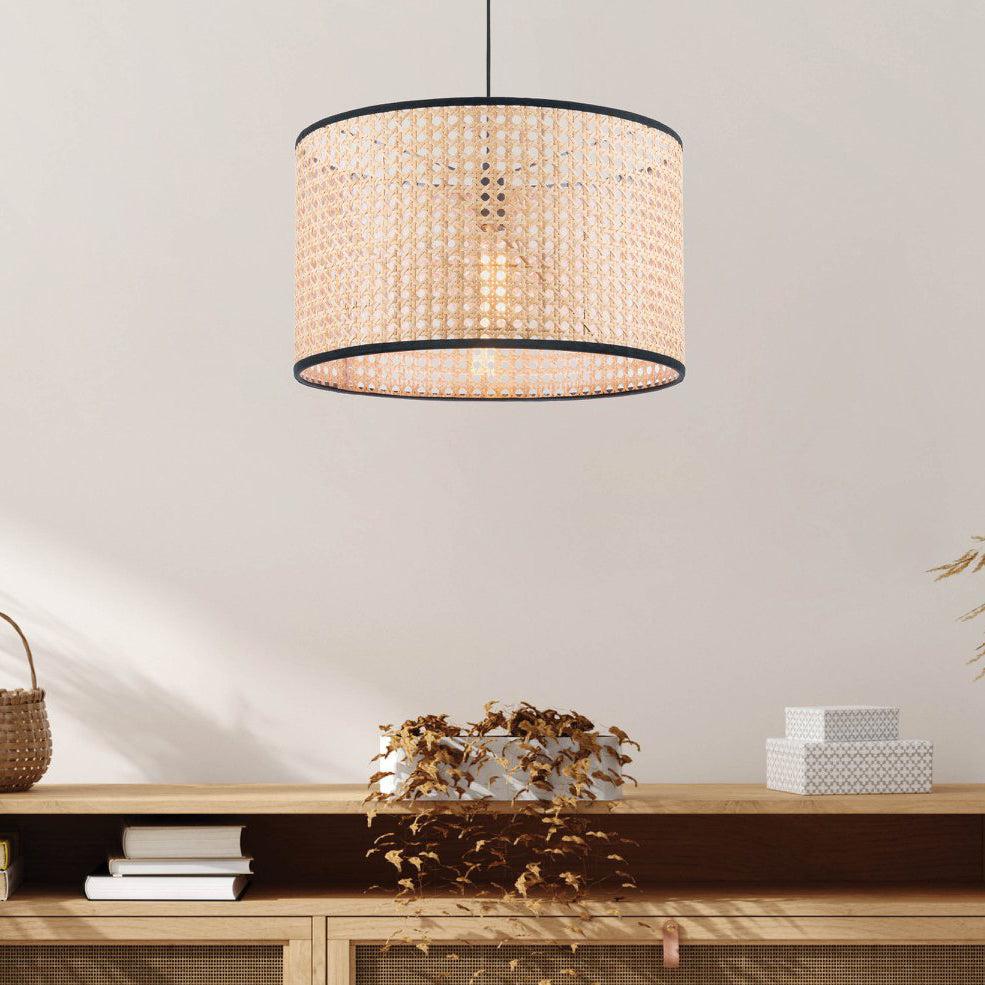 Small rattan deals pendant light shade