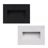 Trin Recessed LED Step Light Rectangular 5w in Black or White Havit Lighting - HV3113T