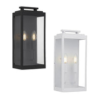 Truman Outdoor Wall Light 2Lt in Black or White