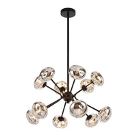 Varlin Pendant Light 12Lt in Black