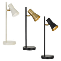 Verik Table Lamp Beige, Black, Brass VERIK TL Telbix Lighting