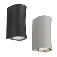 Vita Outdoor Up/Down LED Wall Light in Black or Silver