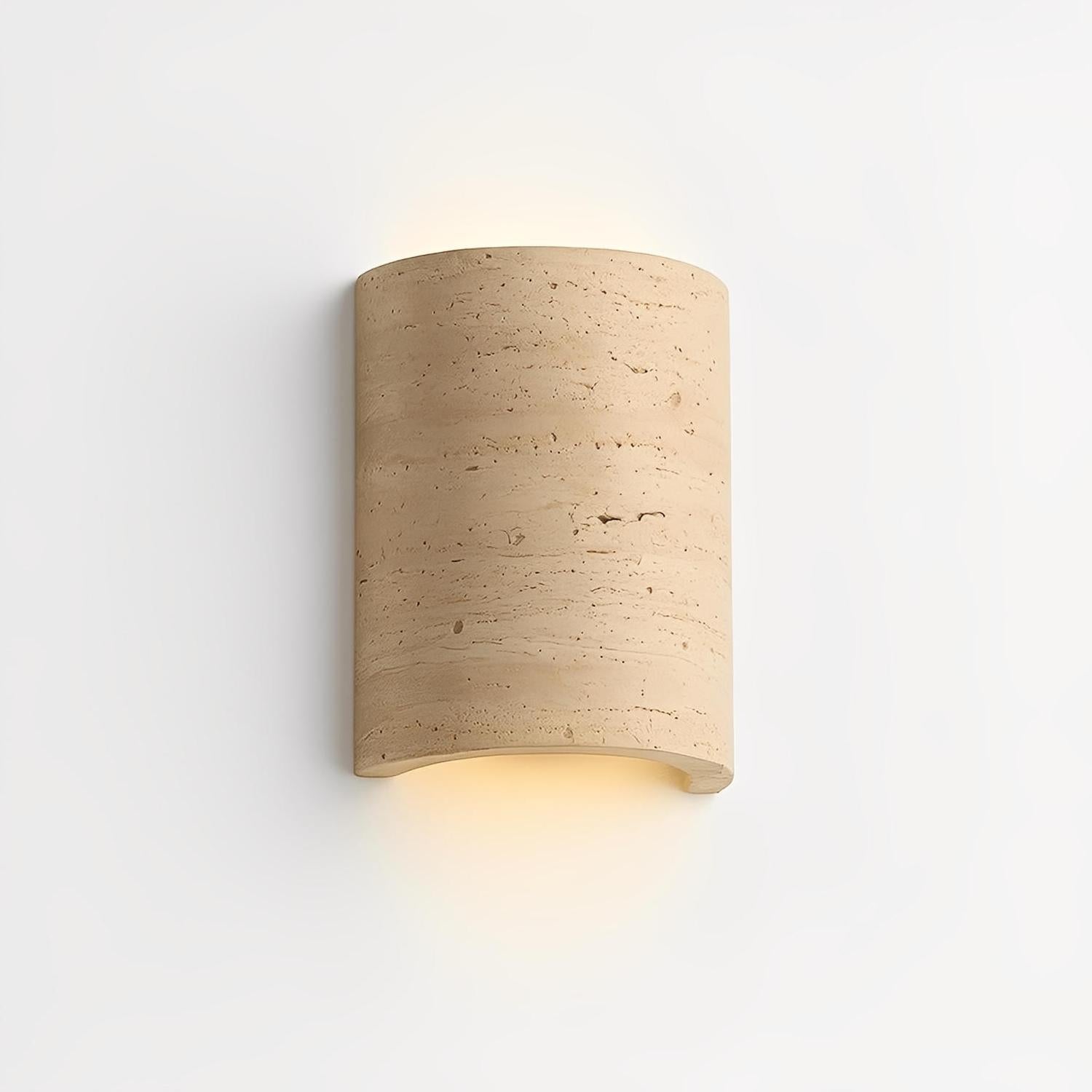 Wisp Travertine Stone Up/Down Wall Light in Natural Stone IP20