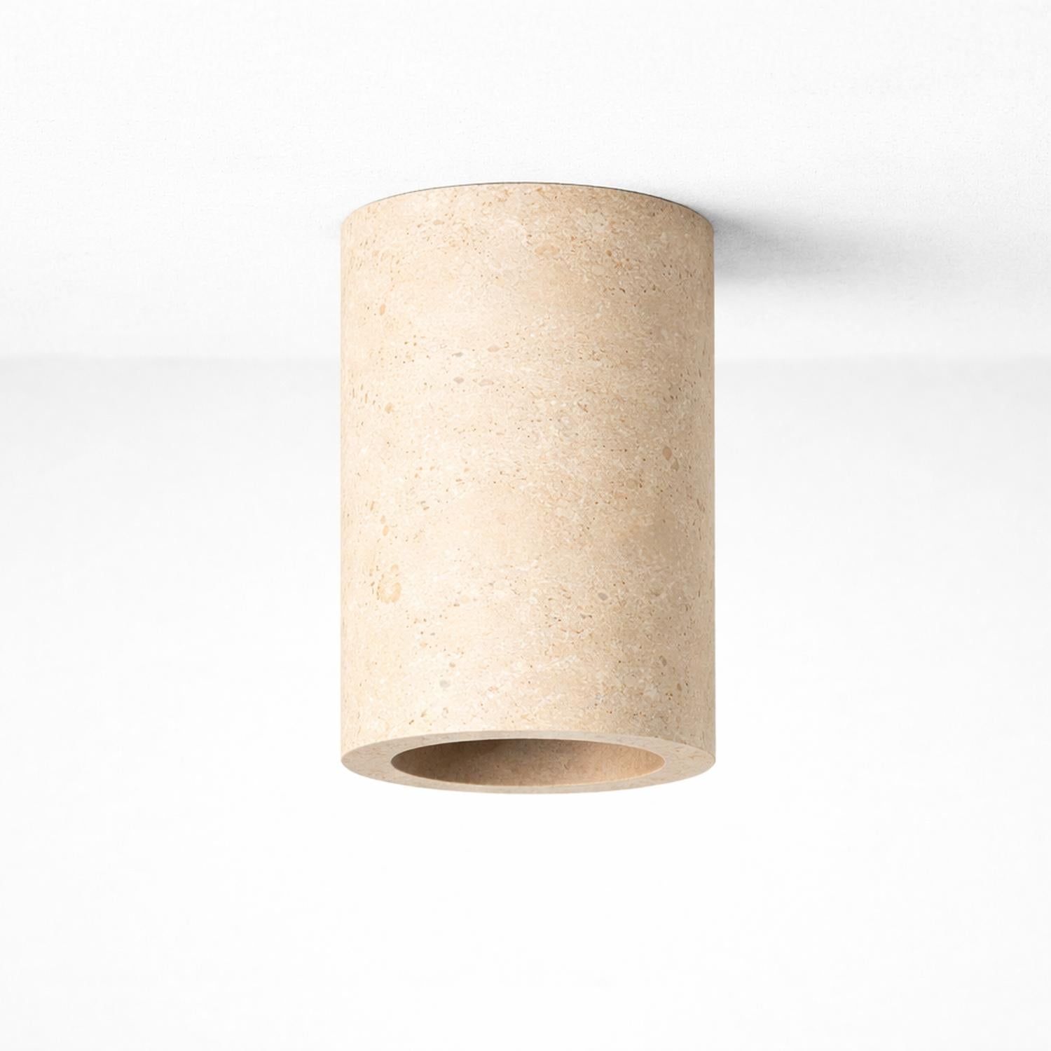 Wisp Travertine Surface Mounted Downlight Natural Stone-WIS.2402.NT-The Lighting Outlet-product-view