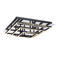 Zafra LED Close to Ceiling Light in Black