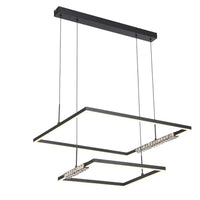 Zafra LED Pendant Light 2 Tier in Black