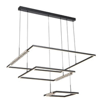 Zafra LED Pendant Light 3 Tier in Black