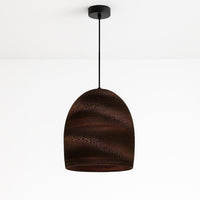 Zanora Pendant Light Dome Hand Crafted Recycled Cardboard in Natural