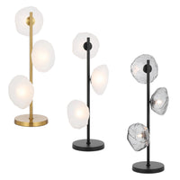 Zecca Table Lamp Antique Gold, Black/Frost, Black/Smoke ZECCA TL3 Telbix Lighting