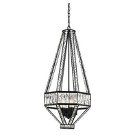 Zofio Pendant Light 4Lt in Clear/Oil Bronze