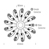 Acc. - AQL-FL Fairly Lights Circle Connector 12-Way