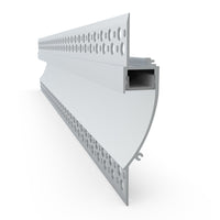 19mm x 96mm Aluminium in-Wall LED Profile Style 013 2000mm in White