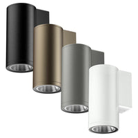 AQL-881 LumenaPro Surface Mount Outdoor LED Wall Light 240v DALI Dimmable in Black, Bronze, Basalt or White