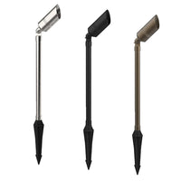 AQL-411 Hydra Adjustable Path Spike Light Small Brushed Chrome, Black, Aged Brass
