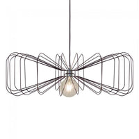 Crawford Pendant Light in Black, White, Shiny Gold or Chrome