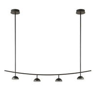 Tana LED Pendant Light 4Lt in Matt Black