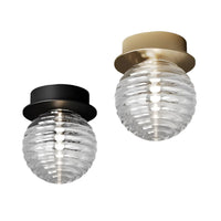 Doul LED Ceiling Light 3w Matt Black, Matt Brass